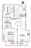 Vascon Pristina (2BHK+2T (1,121 sq ft) 1121 sq ft)