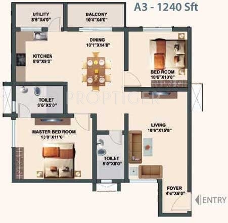 Aditi Eloquent (2BHK+2T (1,240 sq ft) 1240 sq ft) Aditi Eloquent (2BHK+2T (1,240 sq ft) 1240 sq ft)