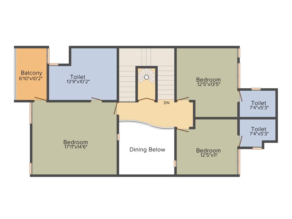 Applewoods Silene (4BHK+5T (3,105 sq ft) + Servant Room 3105 sq ft)