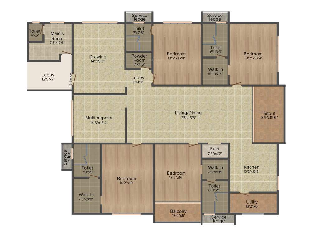 My Home Bhooja (4BHK+5T (4,070 sq ft) + Servant Room 4070 sq ft)