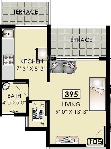 Dream Dream Park (1BHK+1T (395 sq ft) 395 sq ft)