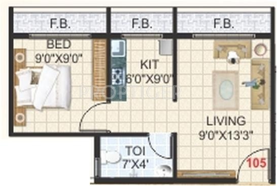 Space Krishna Park (1BHK+1T (500 sq ft) 500 sq ft) Space Krishna Park (1BHK+1T (500 sq ft) 500 sq ft)
