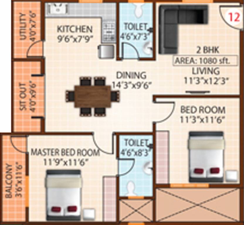 SV Grand (2BHK+2T (1,080 sq ft) 1080 sq ft) SV Grand (2BHK+2T (1,080 sq ft) 1080 sq ft)