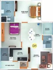 Fortuna White Wings (2BHK+2T (1,251 sq ft) 1251 sq ft)