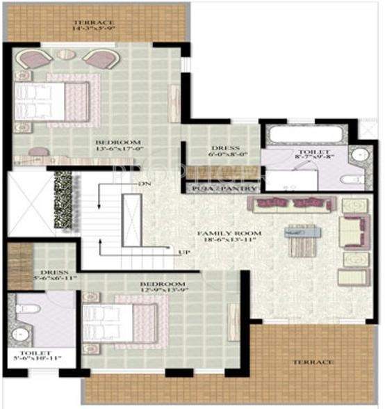 Jaypee Kallisto Townhomes (4BHK+4T (3,350 sq ft) 3350 sq ft)
