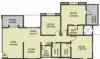 RK Akshay Tower (2BHK+3T (1,160 sq ft) 1160 sq ft)