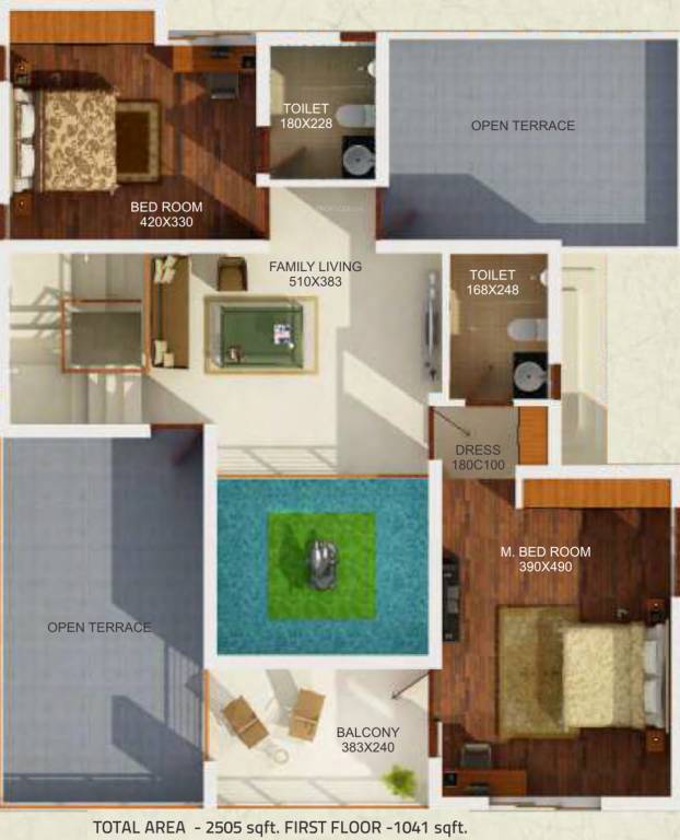 Elite Gardenia Hills (3BHK+3T (2,505 sq ft) + Pooja Room 2505 sq ft)