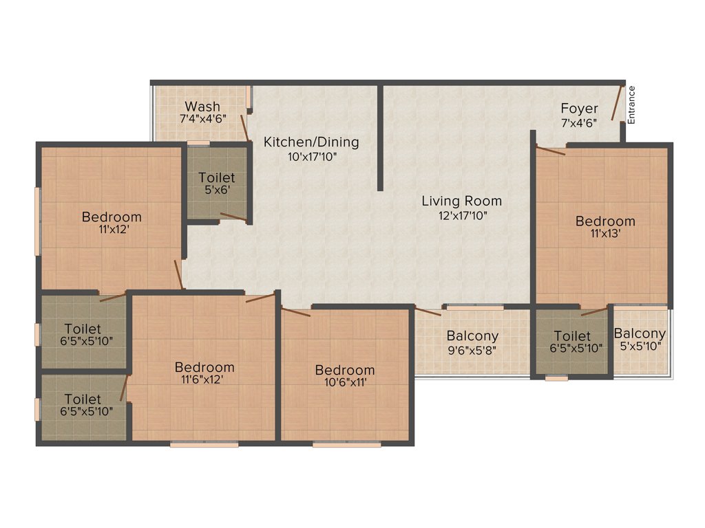 Akshar Pavilion (4BHK+4T (1,950 sq ft) 1950 sq ft)