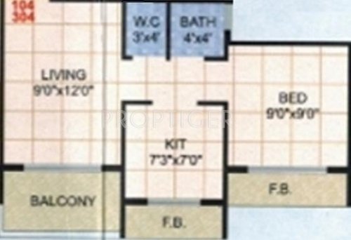 Raj Sai Darshan (1BHK+1T (573 sq ft) 573 sq ft)