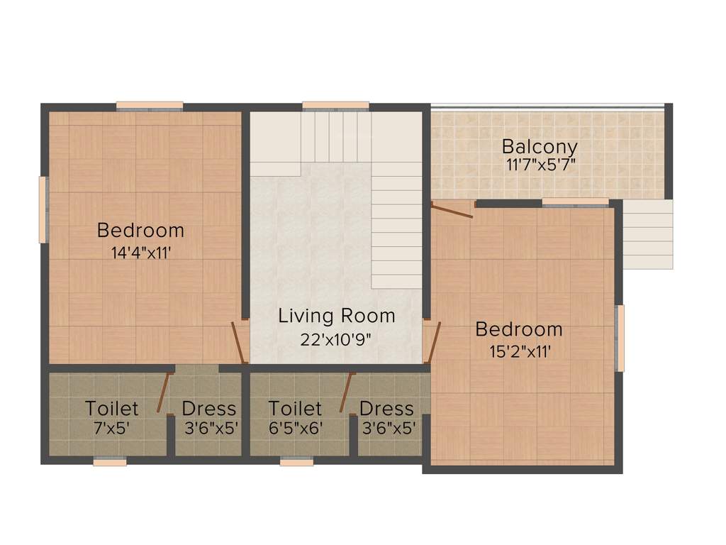 Anvita Grand View Villas (3BHK+4T (1,438 sq ft) 1438 sq ft)