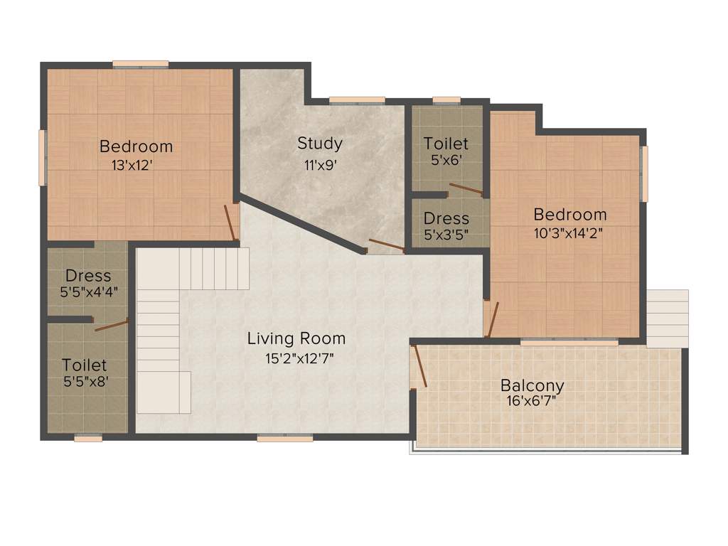 Anvita Grand View Villas (3BHK+4T (2,091 sq ft) + Study Room 2091 sq ft)