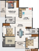 Habitat Irenic (3BHK+2T (1,415 sq ft) 1415 sq ft)
