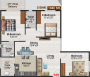 Habitat Irenic (3BHK+2T (1,380 sq ft) 1380 sq ft) Habitat Irenic (3BHK+2T (1,380 sq ft) 1380 sq ft)