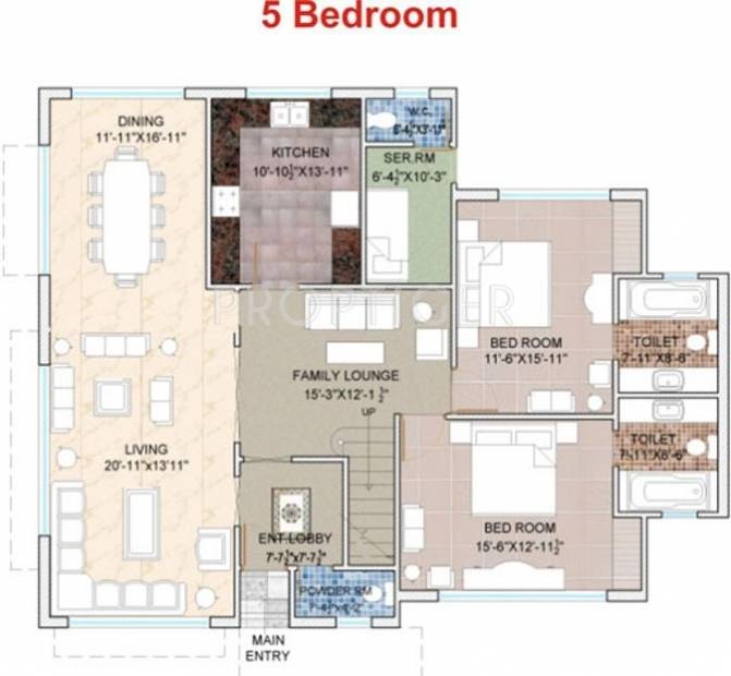 4000 sq ft 5 BHK Floor Plan Image - Mittals Royale Orchards Available ...