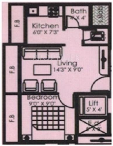Krishna Sona Villa (1BHK+1T (630 sq ft) 630 sq ft)