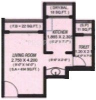 Krishna Enclave (1BHK+1T (662 sq ft) 662 sq ft)