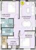 Manjeera Diamond Towers (2BHK+2T (777 sq ft) 777 sq ft)