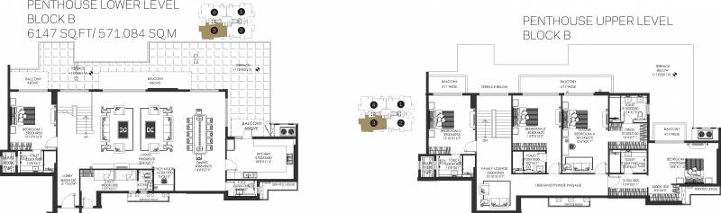 DLF The Crest (5BHK+5T (6,147 sq ft)   Study Room 6147 sq ft)
