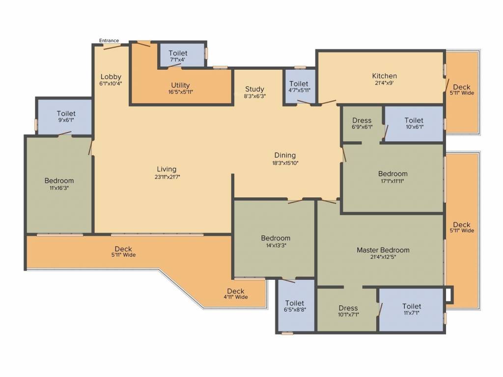 DLF The Crest (4BHK+4T (3,907 sq ft) 3907 sq ft) DLF The Crest (4BHK+4T (3,907 sq ft) 3907 sq ft)