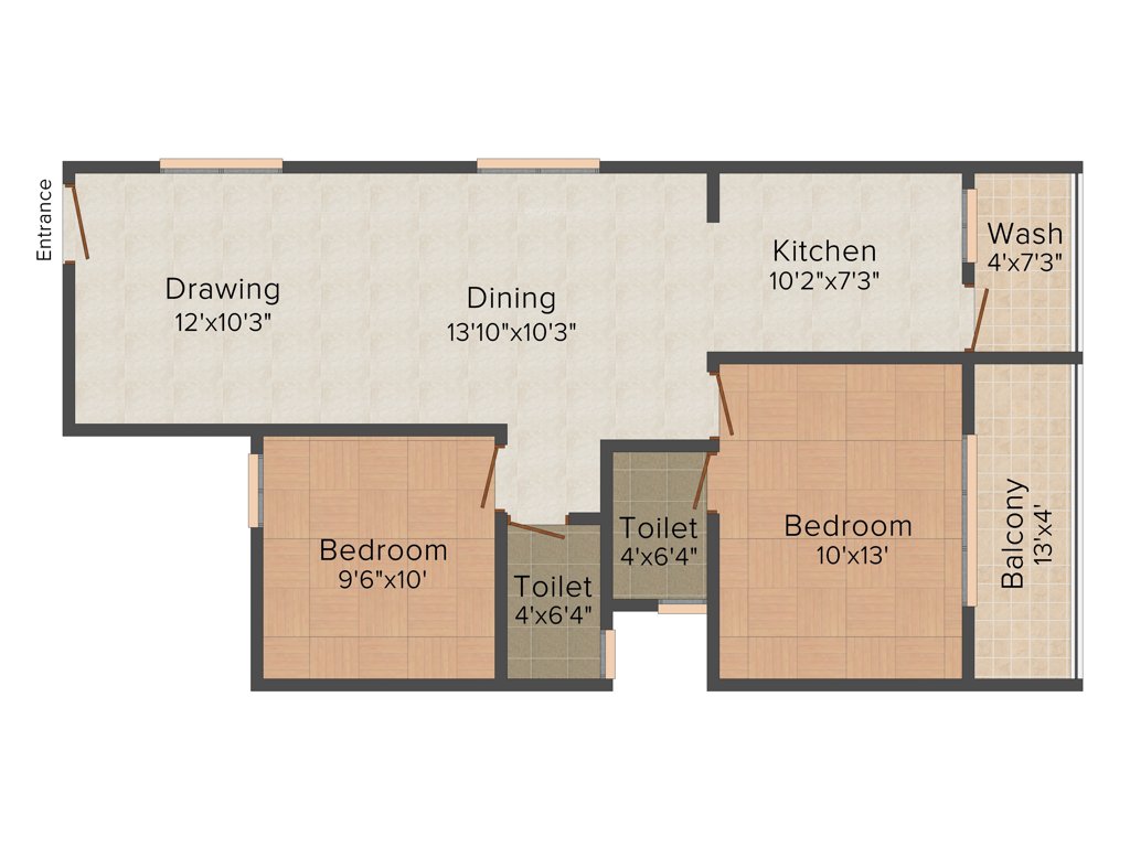 Raghavendra Ri Elegance (2BHK+2T (1,140 sq ft) 1140 sq ft)