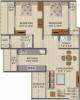 Kamdhenu Lifespaces Aura (2BHK+2T (1,075 sq ft) 1075 sq ft)