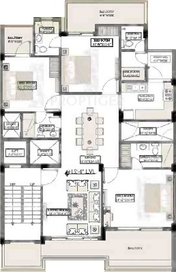 Palms Morning Dew Homes (3BHK+3T (1,707 sq ft) + Servant Room 1707 sq ft) Palms Morning Dew Homes (3BHK+3T (1,707 sq ft) + Servant Room 1707 sq ft)