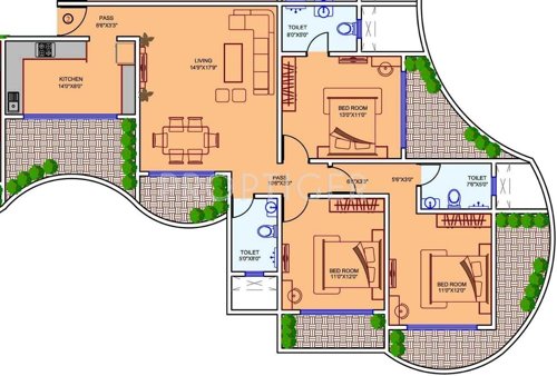 Kamala Khandelwal (3BHK+3T (2,150 sq ft) 2150 sq ft)