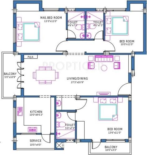 Firm Sai Subiksham (3BHK+3T (1,515 sq ft) Pooja Room 1515 sq ft) Firm Sai Subiksham (3BHK+3T (1,515 sq ft) Pooja Room 1515 sq ft)