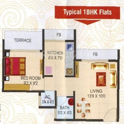 Giriraj Silverstar (1BHK+1T (525 sq ft) 525 sq ft) Giriraj Silverstar (1BHK+1T (525 sq ft) 525 sq ft)