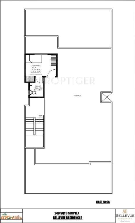Vatika Bellevue Residences (3BHK+4T (2,160 sq ft) Servant Room 2160 sq ft)