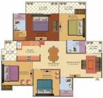 Galaxy North Avenue II (4BHK+3T (1,755 sq ft) 1755 sq ft)