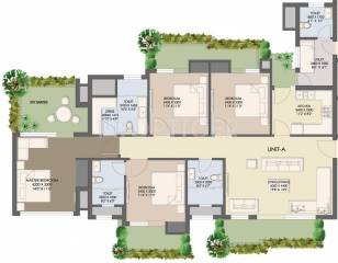 Agrante Beethoven 8 (4BHK+4T (2,585 sq ft) + Servant Room 2585 sq ft) Agrante Beethoven 8 (4BHK+4T (2,585 sq ft) + Servant Room 2585 sq ft)