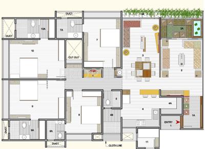 Sankalp Grace II (4BHK+4T (3,500 sq ft) 3500 sq ft)