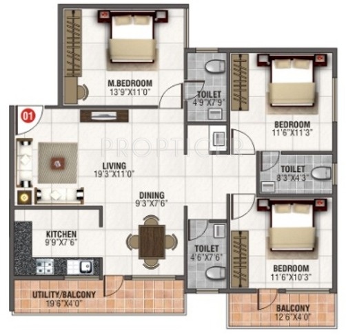 Subhodaya Silver Oak Gardens (3BHK+3T (1,495 sq ft) 1495 sq ft) Subhodaya Silver Oak Gardens (3BHK+3T (1,495 sq ft) 1495 sq ft)
