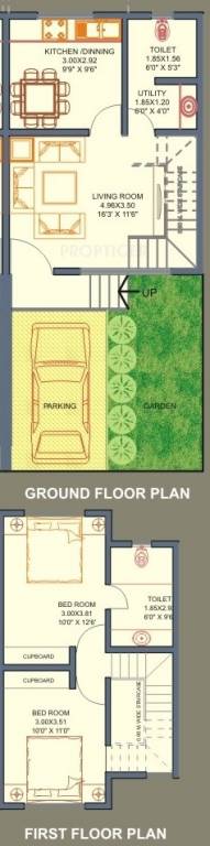 Ranjeet Teak County (2BHK+2T (1,124 sq ft) 1124 sq ft)