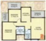 Ganga Regency (2BHK+2T (974 sq ft) 974 sq ft)