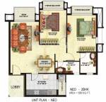 Shipra Neo (2BHK+2T (1,200 sq ft) 1200 sq ft)