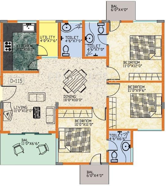 Nirman Nydhile (3BHK+3T (1,304 sq ft) 1304 sq ft) Nirman Nydhile (3BHK+3T (1,304 sq ft) 1304 sq ft)