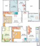 Sukhwani Palm Breeze (2BHK+2T (820 sq ft) 820 sq ft)