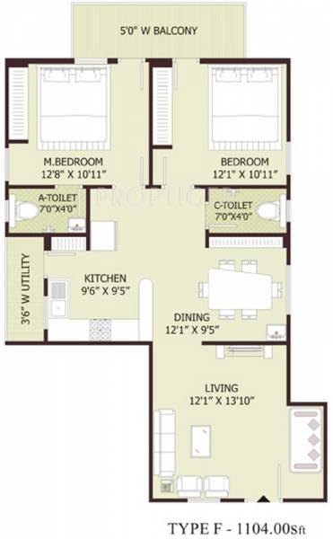Splendid Royale (2BHK+2T (1,104 sq ft) 1104 sq ft) Splendid Royale (2BHK+2T (1,104 sq ft) 1104 sq ft)