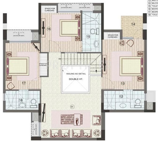 Jaypee Klassic (4BHK+4T (2,420 sq ft) 2420 sq ft)