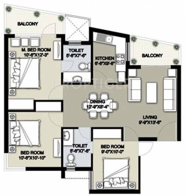Raheja Shilas (3BHK+2T (1,302 sq ft) 1302 sq ft) Raheja Shilas (3BHK+2T (1,302 sq ft) 1302 sq ft)