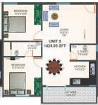 Nummus United Shine Woods (2BHK+2T (1,025 sq ft) 1025 sq ft)