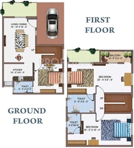 Sai Saisun Lake View Villas (3BHK+3T (1,300 sq ft) 1300 sq ft)