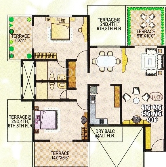 Dorabjee Paradise (2BHK+2T (1,264 sq ft) 1264 sq ft) Dorabjee Paradise (2BHK+2T (1,264 sq ft) 1264 sq ft)