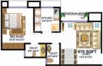 HDIL Premier Residences (1BHK+2T (670 sq ft) 670 sq ft) HDIL Premier Residences (1BHK+2T (670 sq ft) 670 sq ft)