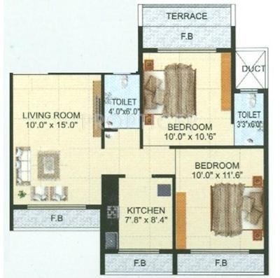 Om Shivam Residency (2BHK+2T (880 sq ft) 880 sq ft)