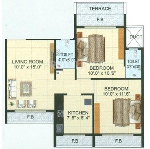 Om Shivam Residency (2BHK+2T (880 sq ft) 880 sq ft)