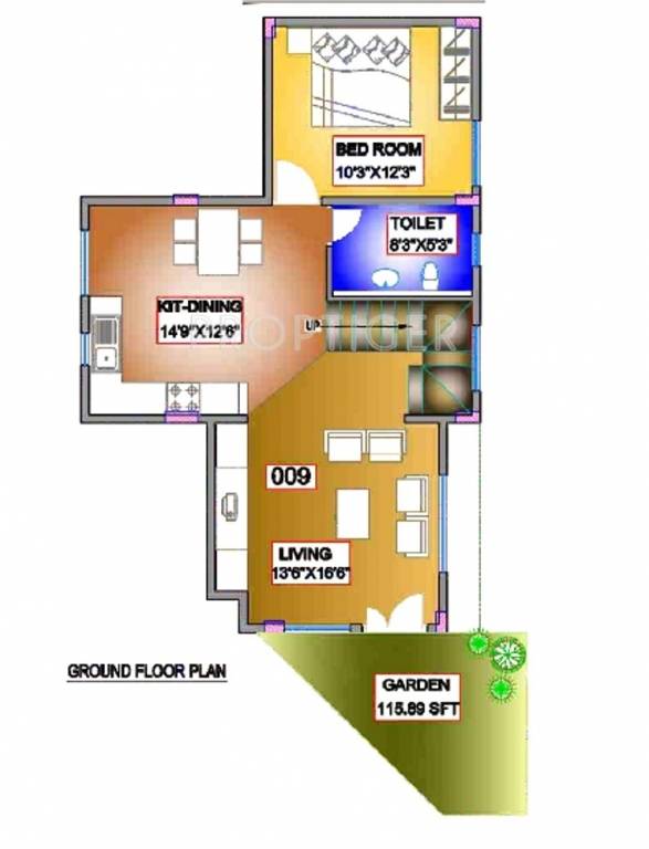 C3 Madagascar (3BHK+4T (1,955 sq ft) 1955 sq ft)