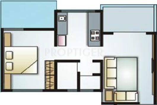 Vastu River Nest (1BHK+1T (606 sq ft) 606 sq ft)